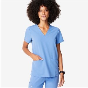 Figs casma top XS cel blue